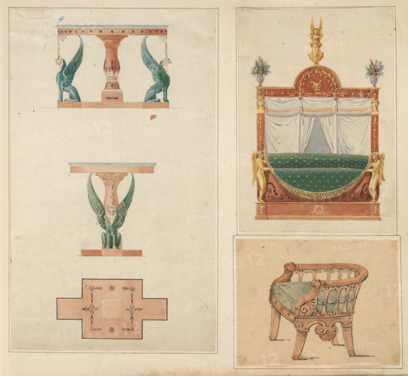 Designs for Furniture, ca. 1800-ca. 1840.