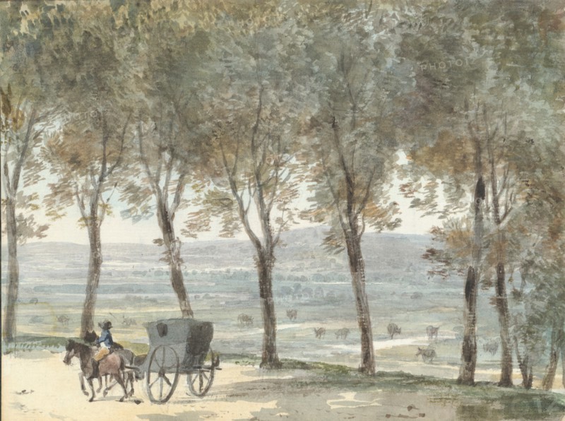 Sketchbook of a Journey to the Château d'Eu, 1811.