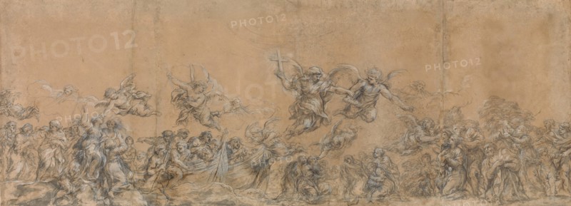 Study for Angels Sealing the Foreheads of the Children of Israel in Saint Peter's Basilica, 1652.