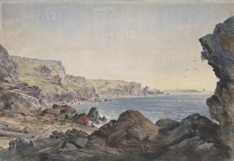 Foilhummerum Bay, Valentia, Looking Seawards from the Point at Which the Cable Reaches the Shore of Ireland, 1865-66.