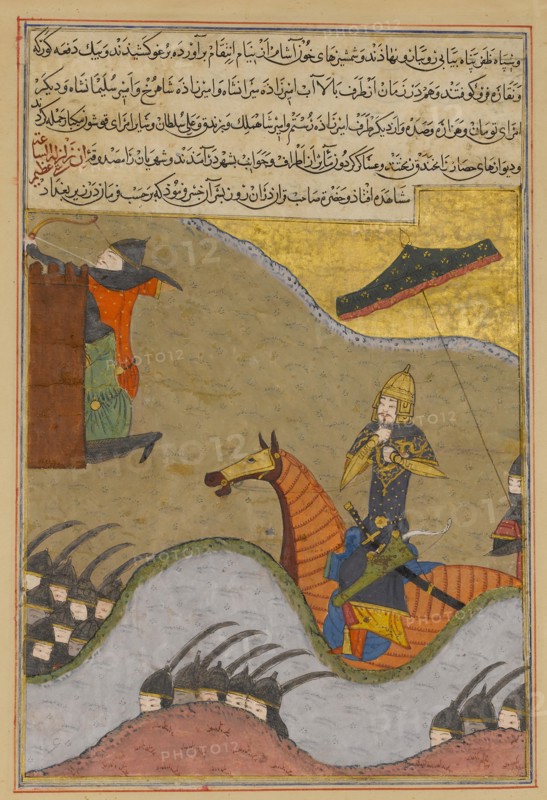 Conquest of Baghdad by Timur, Folio from a Zafarnama (Book of Victory), Dhu'l Hijja 839 A.H./A.D. June-July 1436.