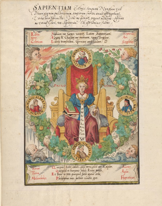 Philosophy Enthroned, mid-16th century.