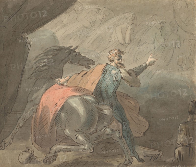 A King and a Horse with Ghostly Women, 1770-80.