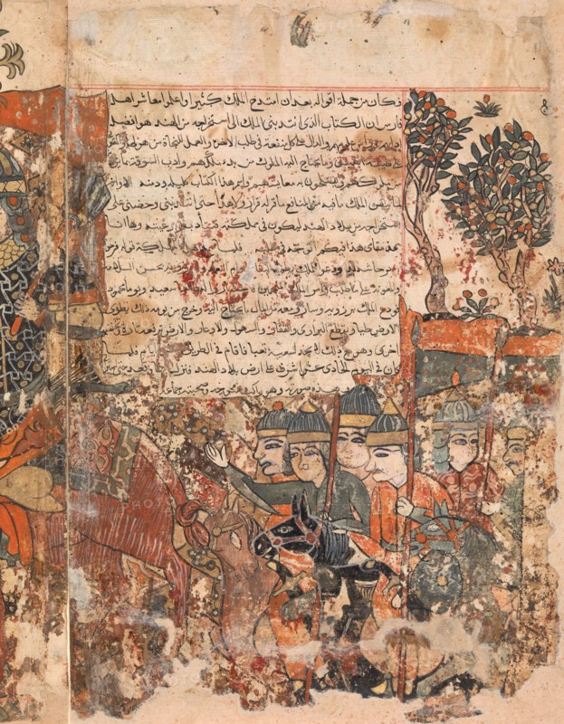 Burzuya's Mission Folio 5v, 6r from a Kalila Wa Dimna of Bidpai, 18th century.
