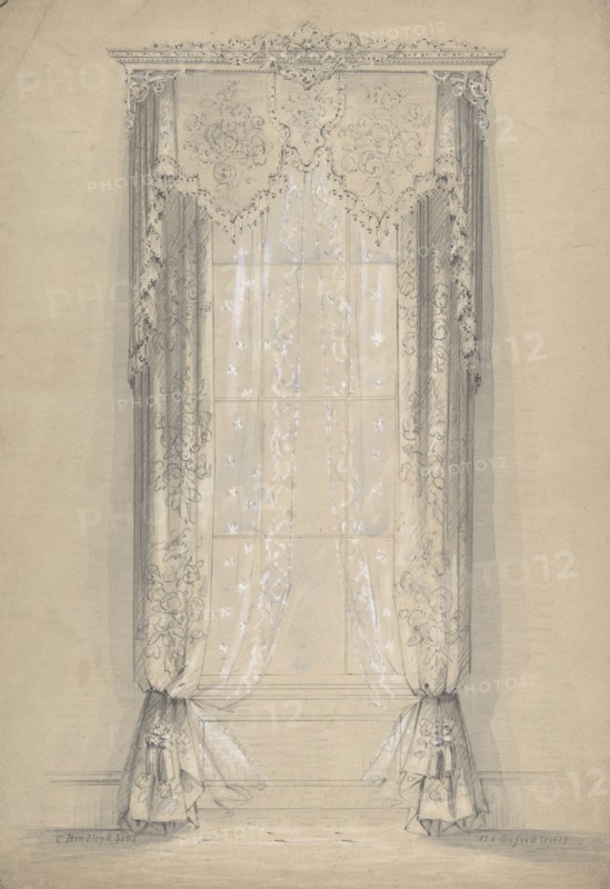 Design for Curtains, 1841-84.
