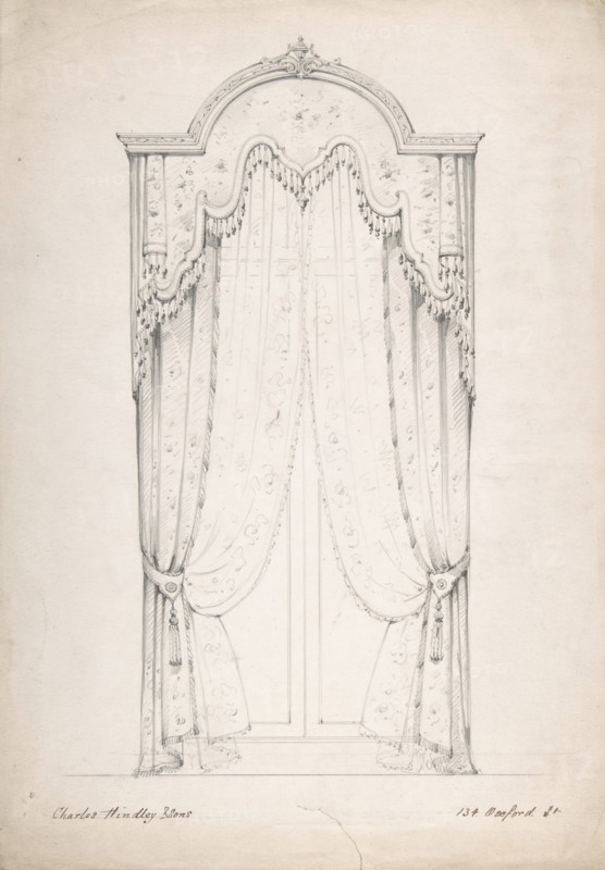 Design for Curtains, 1841-84.