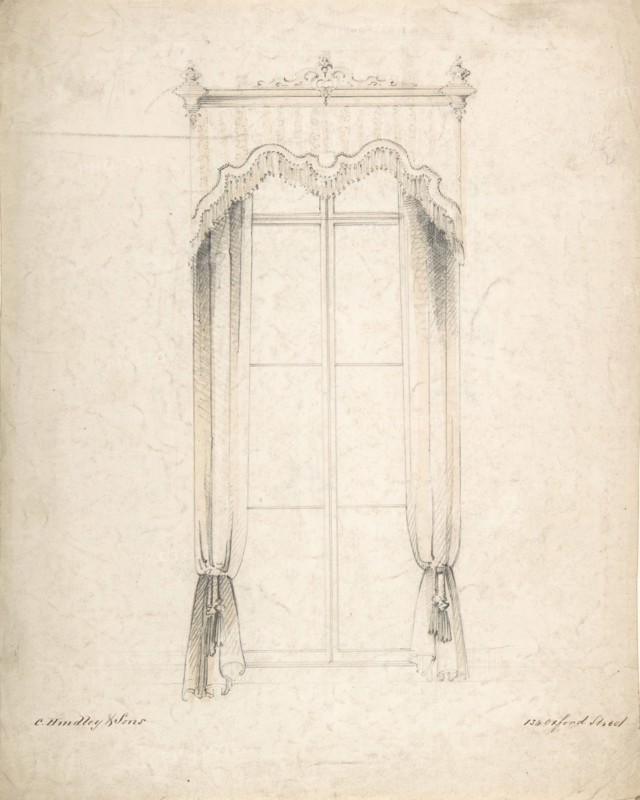 Design for Curtains, 1841-84.