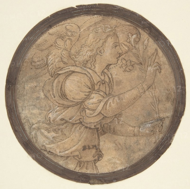 The Angel of the Annunciation (Cartoon for an Embroidery), 1466-1524.