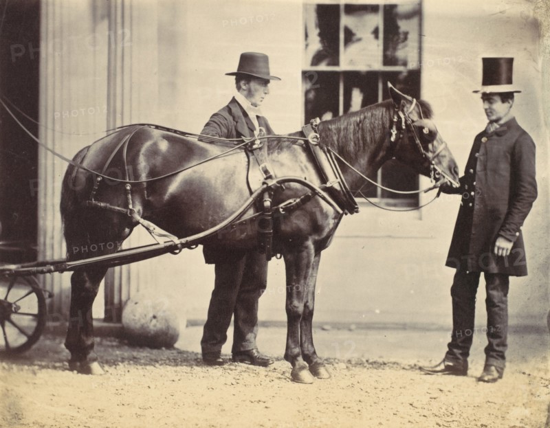 Reverend L. C. Cure and His Pony, 1859.