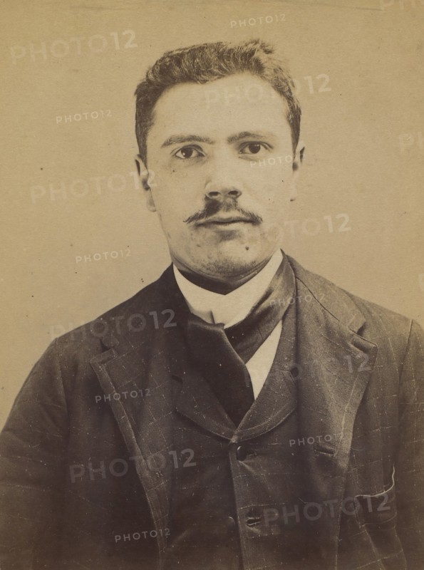 Masini (dit Mazzini). Angelo, Henri. 25 ans, né le 4/9/69 à Milan (Italie). ébéniste. Anarchiste. 1/9/94. , 1894.