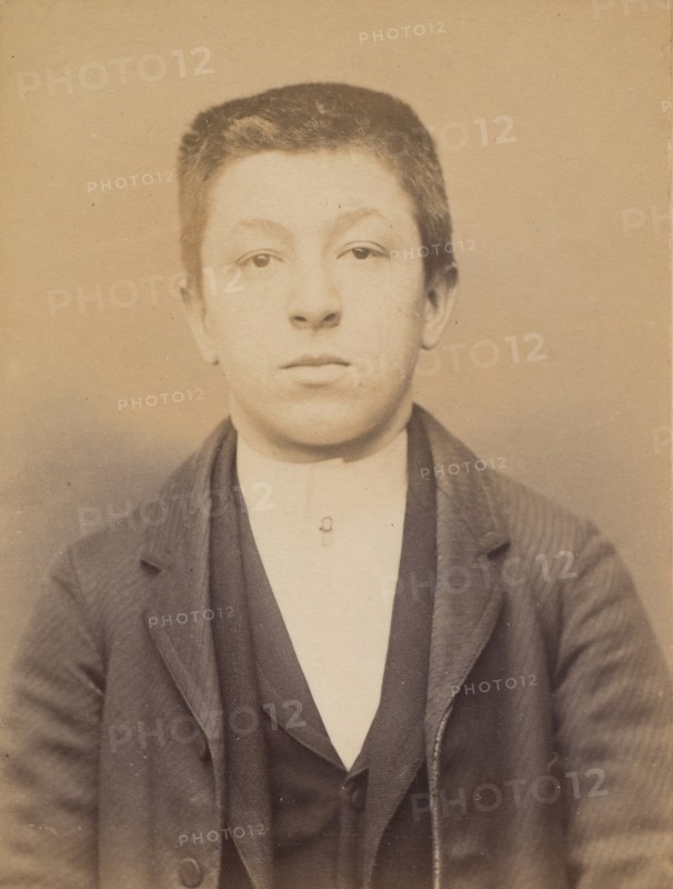 Marty. Louis. 20 ans, né à Lacanne (Tarn). Tailleur d'habits. Anarchiste. 9/3/94., 1894.