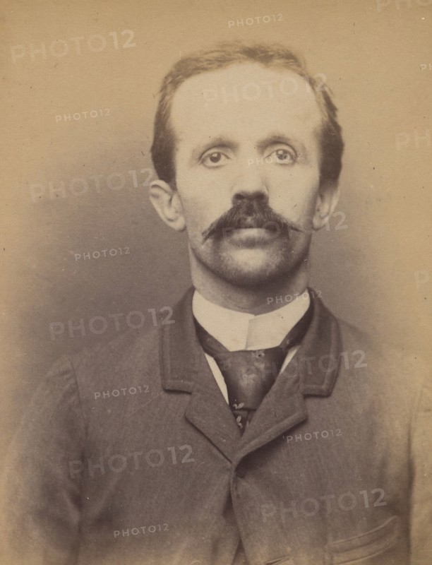 Bazin. Claudius dit César. 36 ans, né à Chatillon (Ain). Mécanicien. Anarchiste. 11/3/94., 1894.