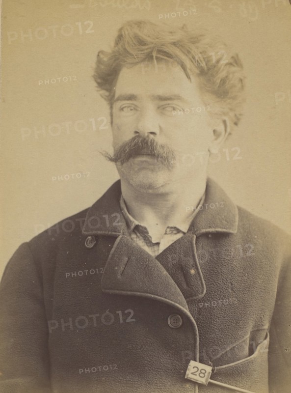 Soulas. Honoré, Jules. 33 ans, né à Chatillon le 10/12/55. Peintre en bâtiment. Anarchiste. 27/5/89. , 1889.