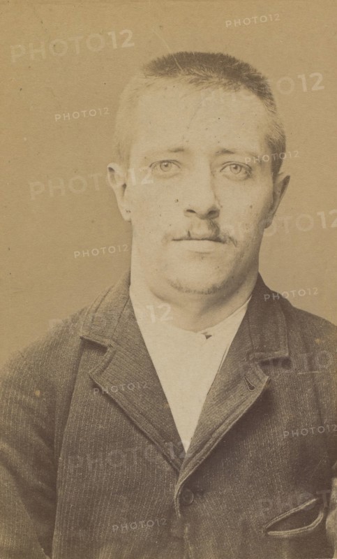 Lefrançois. Charles, Albert. 27 ans, né le 10/11/67 à Paris XXe. Horloger. Anarchiste. 2/7/94., 1894.