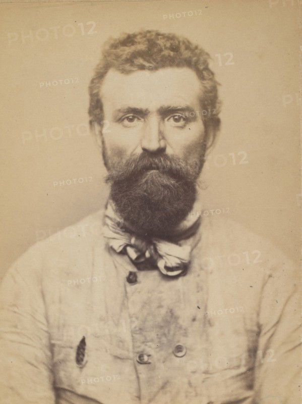 Vidal. Guillaume. 37 ans, né à Tellière (Puy de Dôme). Cocher. Anarchiste. 10/3/94., 1894.