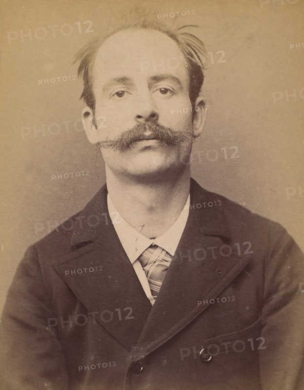 Notelez. Charles, émile. 29 ans, né à Paris XXe. Portefeuilliste. Anarchiste. 26/2/94. , 1894.