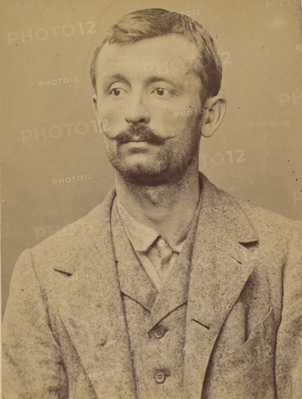 Pernin. François. 34 ans, né le 11/1/60 au Creuzot (Saône-et-Loire). Forgeron. Anarchiste. 2/7/94., 1894.