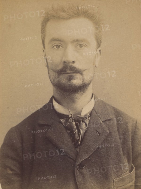 Pemjean. Lucien, Pierre. 32 ans, né à Lyon (Rhône). Publiciste. Anarchiste. 2/1/93., 1893.