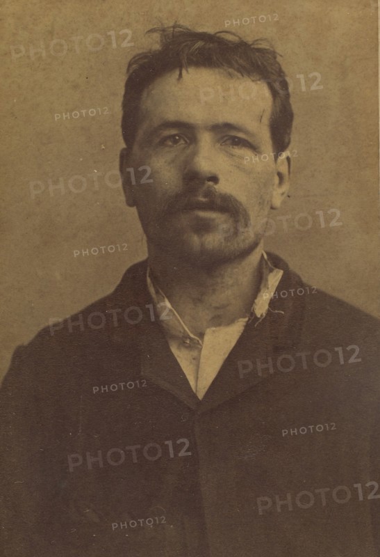 Ravachol. François Claudius K?nigstein. 33 ans, né à St-Chamond (Loire). Condamné le 27/4/92. , 1892.