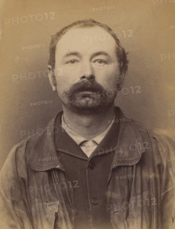Robyns. émile. 36 ans, né à Lumone (Belgique). Marchand de Pierres (?). Anarchiste. 28/2/94., 1894.