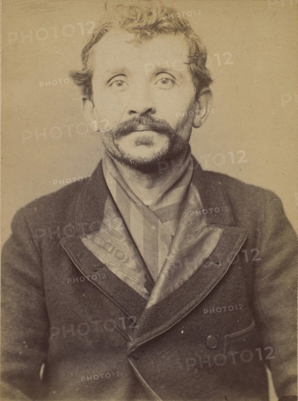 François dit Francis. 38 ans, né le 3/12/55 à Reims (Marne). ébéniste. Anarchiste. 5/3/94., 1894.