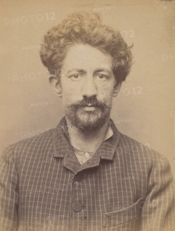 Grugeau. Alfred, Alphonse. 26 ans, né à Tours (Indre & Loire). Cordonnier. Anarchiste. 9/3/94. , 1894.