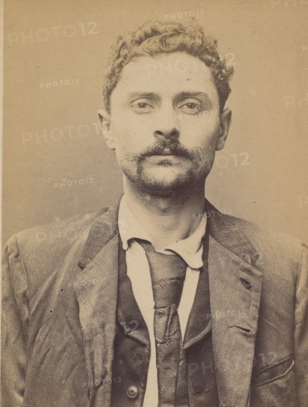 Ponchia. Charles, Albino. 32 ans, né le 1/3/62 à Montanaro (Italie). Menuisier. Anarchiste. 2/7/94. , 1894.