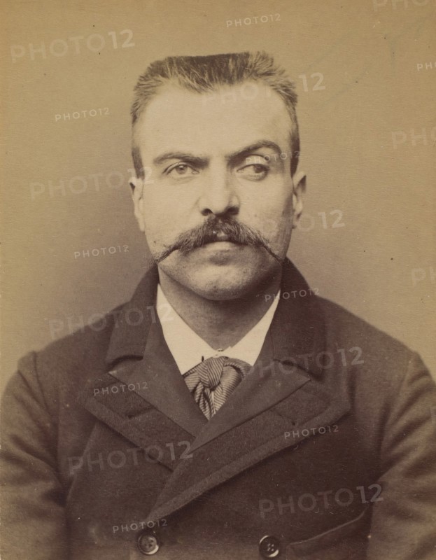 Mathon. Louis Marius. 30 ans, né à St Andiolle (Ardèche). Ferblantier. Anarchiste. 26/2/94., 1894.