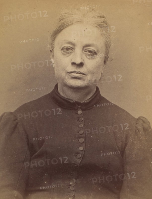 Trucano. Victorine (veuve Belloti). 54 ans, né à St Maurier (Italie). Chapelier. Vol anarchiste. 19/3/94., 1894.