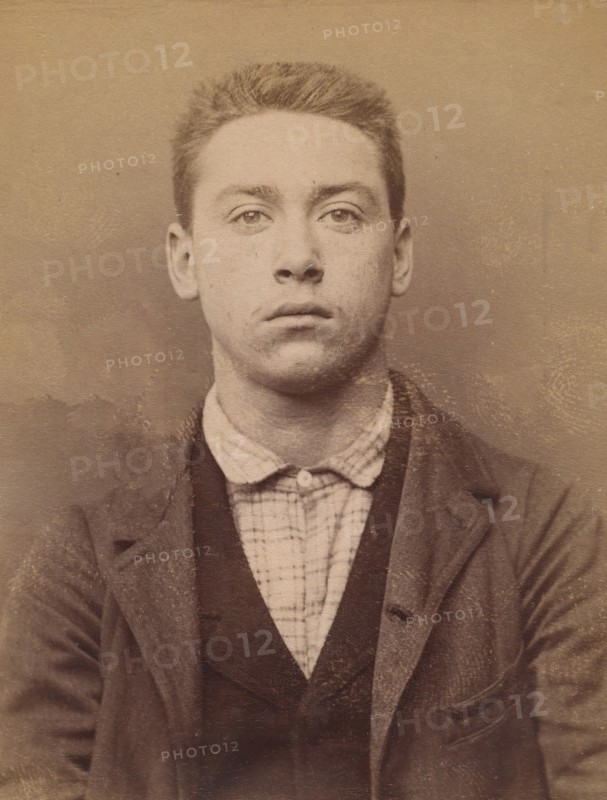Boulnois. Paul, Cyprien. 20 ans, né à Paris Ille. Employé de commerce. Anarchiste. 6/3/94., 1894.
