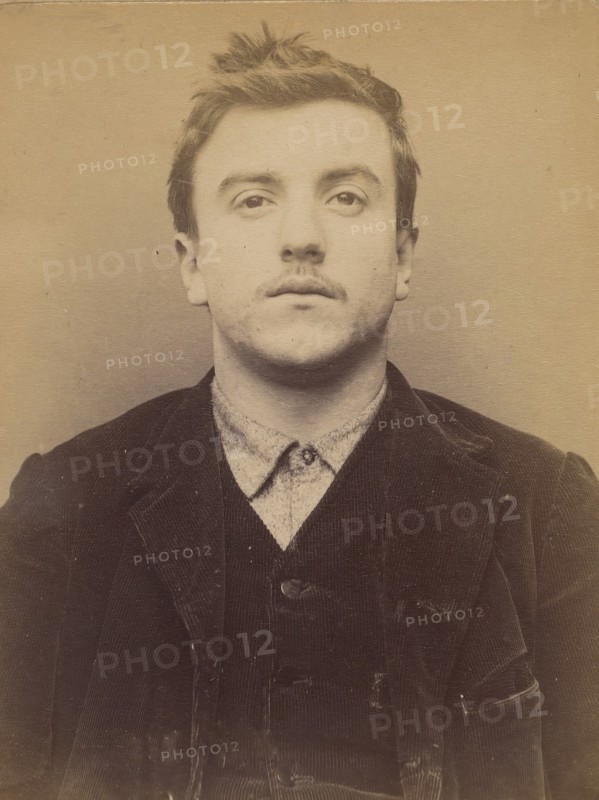 Cabuzac. Jean. 25 ans, né le 23/7/68 à Ivry la Bataille (Eure). Ciseleur. Anarchiste. 12/3/94. , 1894.