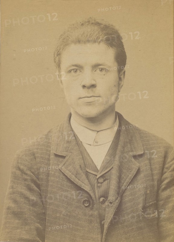 Lamure. Eugène, Clément. 20 ans, né le 5/11/73 à Paris Ier. Gérant de magasin. Anarchiste. 2/7/94. , 1894.