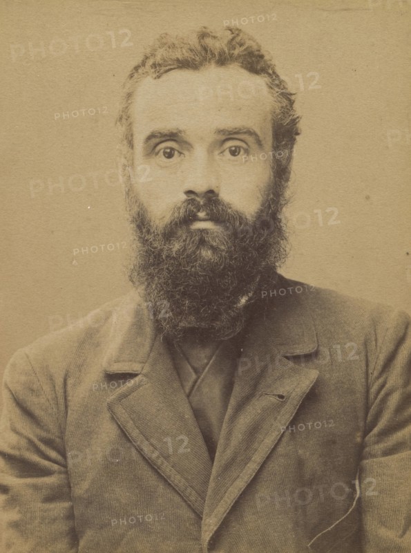 Luce. Maximilien. 36 ans, né le 13/3/58 à Paris VIIe. Artiste-peintre. Anarchiste. 6/7/94., 1894.