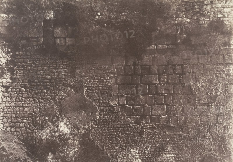 Jérusalem, Enceinte du Temple, Détails de l'appareil de la piscine probatique, 1854.