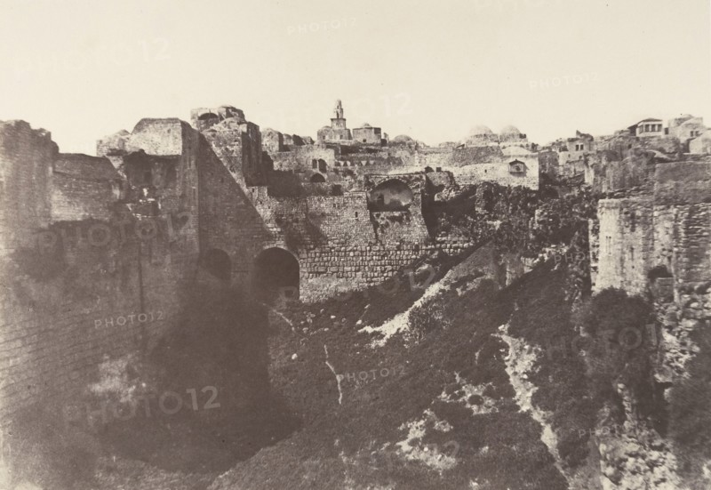 Jérusalem, Enceinte du Temple, Piscine probatique, 1, 1854.