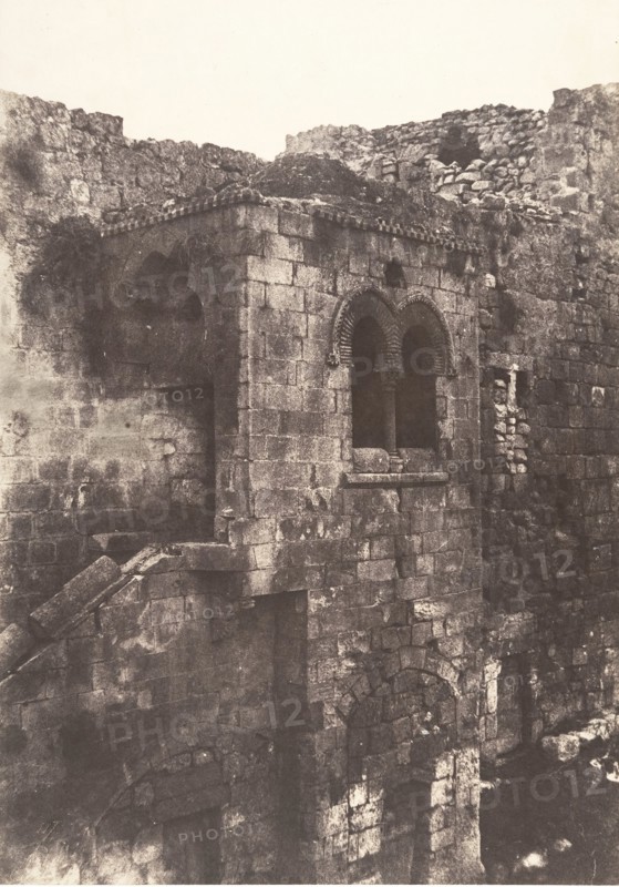 Jérusalem, Escalier arabe de Sainte-Marie-la-Grande, 1854.