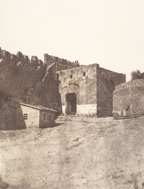 Jérusalem, Porte de David, Intérieur, 1854.