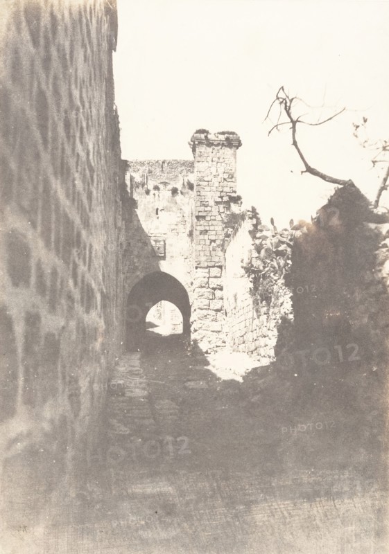 Jérusalem, Via Dolorosa, Reste antique, 1854.