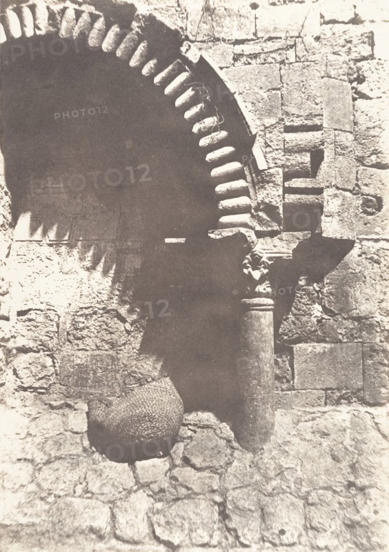 Jérusalem, Saint-Sépulcre, Porte Ouest, 1854.