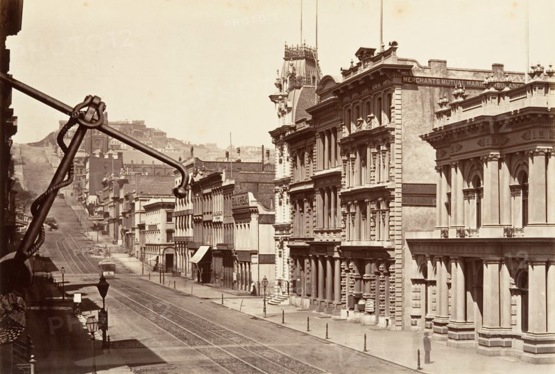 North Side of California Street, 1864, printed ca. 1876.