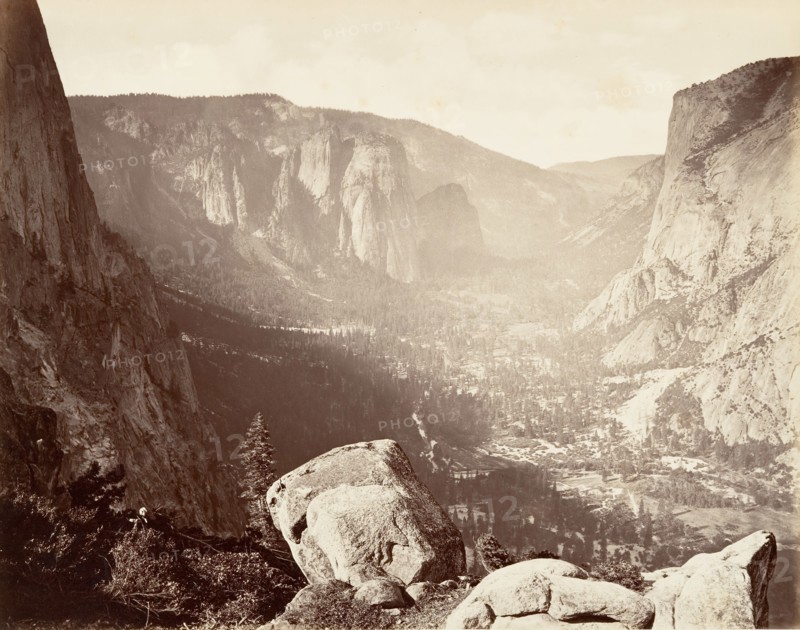 Yosemite Valley from Union Point, ca. 1872, printed ca. 1876.