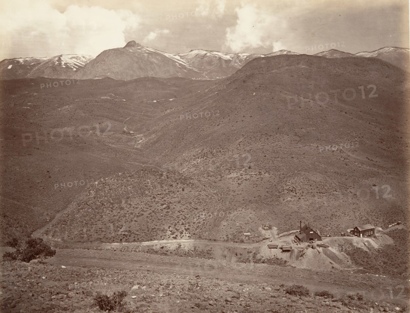 Sutro Tunnel Shaft No. 2, 1875, printed ca. 1876.