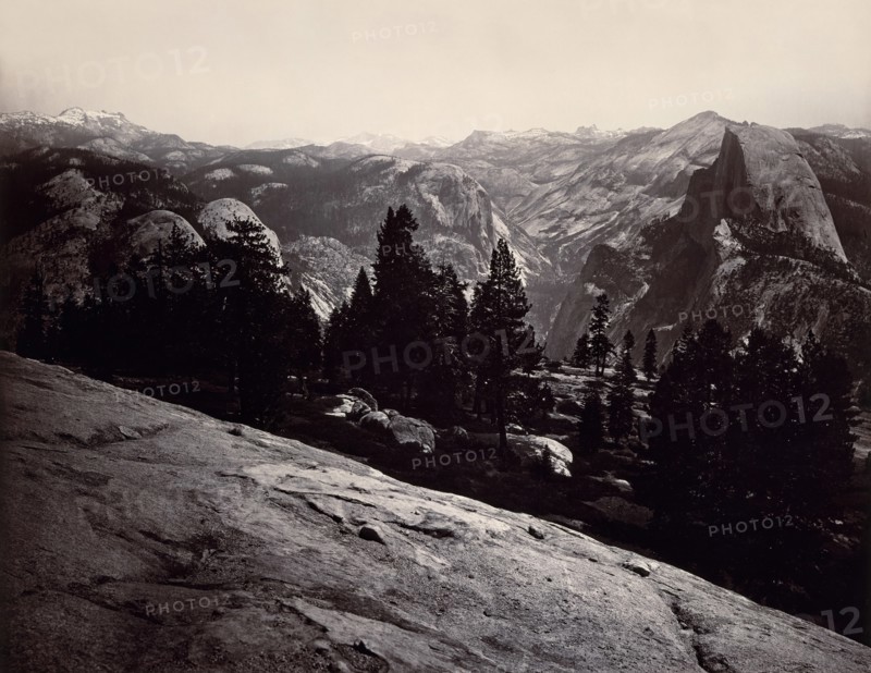 View from the Sentinel Dome, Yosemite, 1865-66.