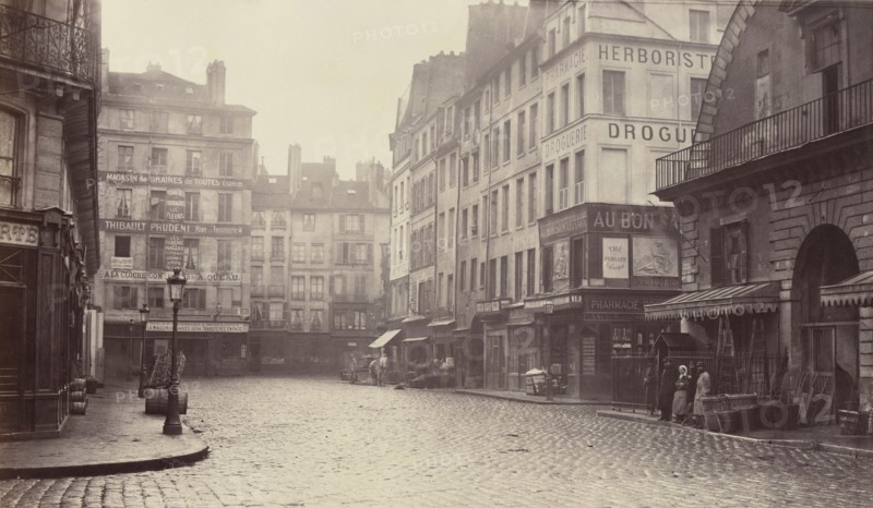 Rue de la Lingerie, de la rue Berger, 1860s-70s.