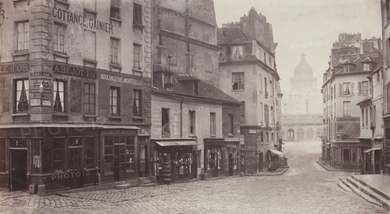 Rue du Haut-Pave (Pantheon in Distance), 1865-69.