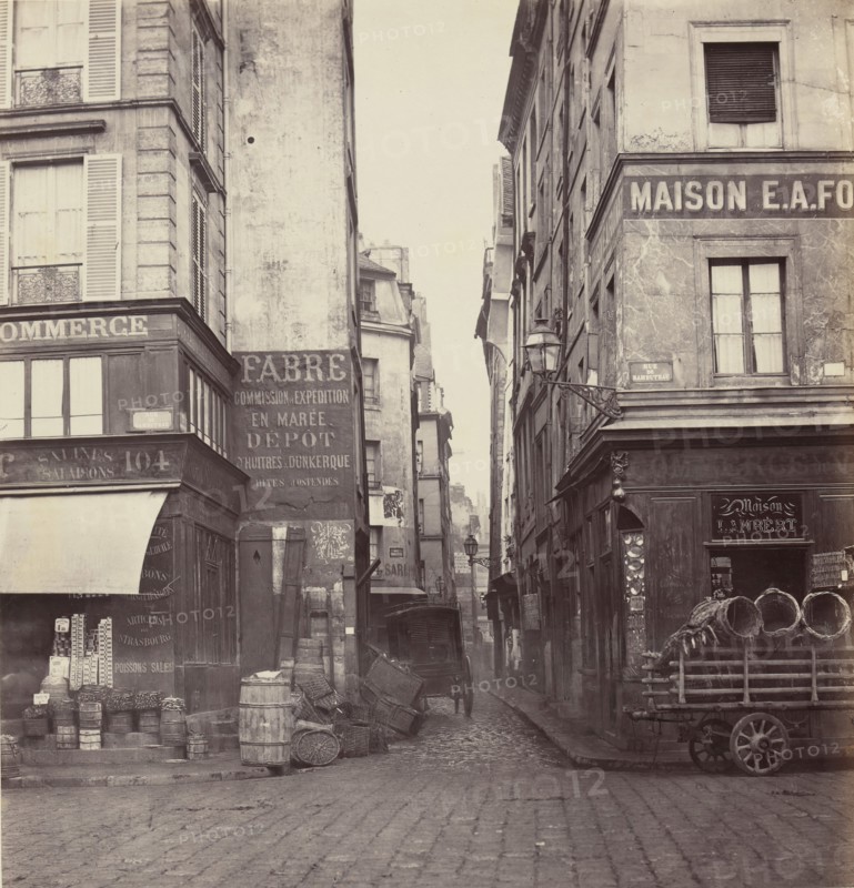Rue Mondétour, de la rue Rambuteau, 1860s-70s.