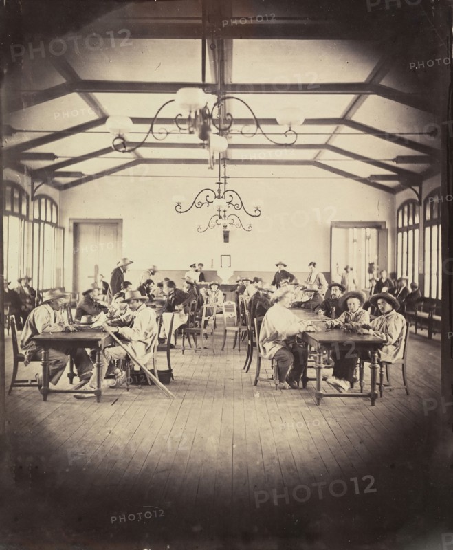 Asile impérial de Vincennes, salle de jeu, 1858-59.