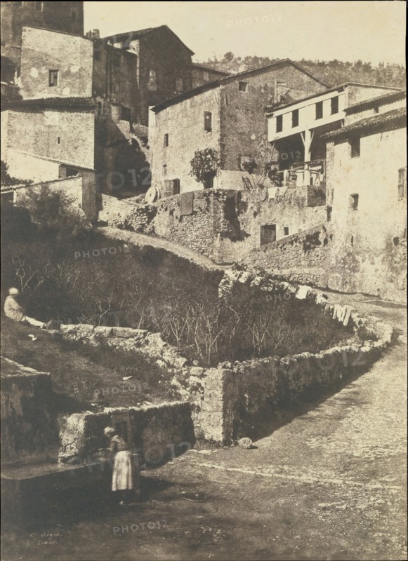 A Street in Grasse, 1852.