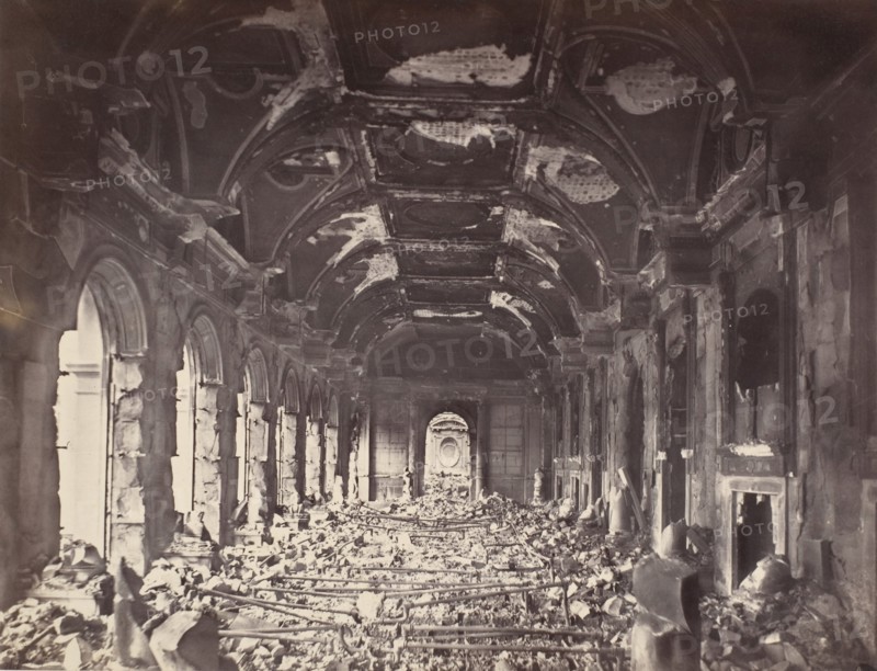 Grande Salle du Conseil d'Etat, May 1871.