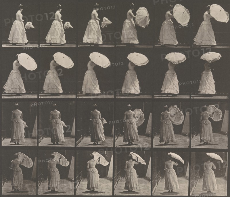 [Woman Opening Parasol], 1883-86, printed 1887.